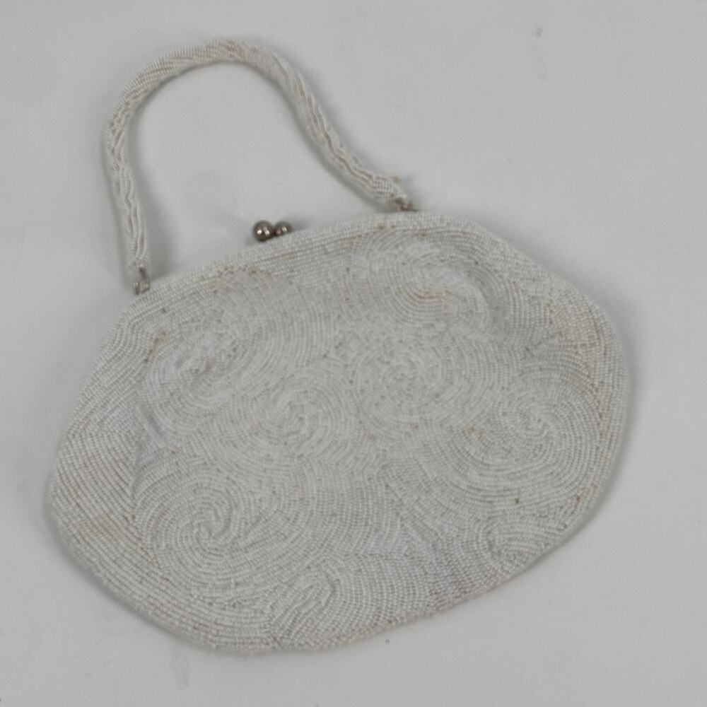 Vintage hand beaded handbag